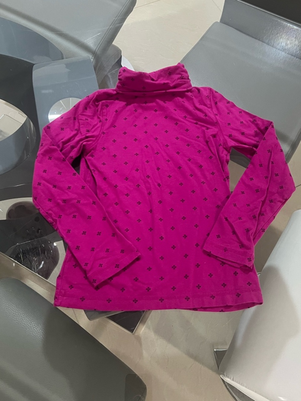 Faded Glory turtle neck long sleeve girl shirt size medium (7/8)